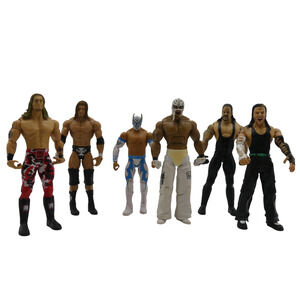 Lot of 6 Jakks Pacific WWE Wrestling Action Figure Elite Classic Superstars